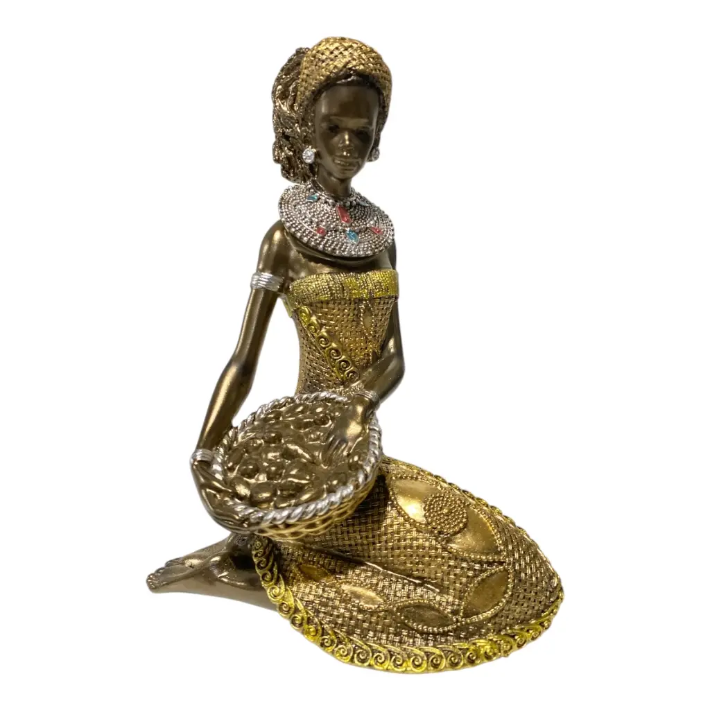 AFRICANA POLIRESINA 17X11X22CM