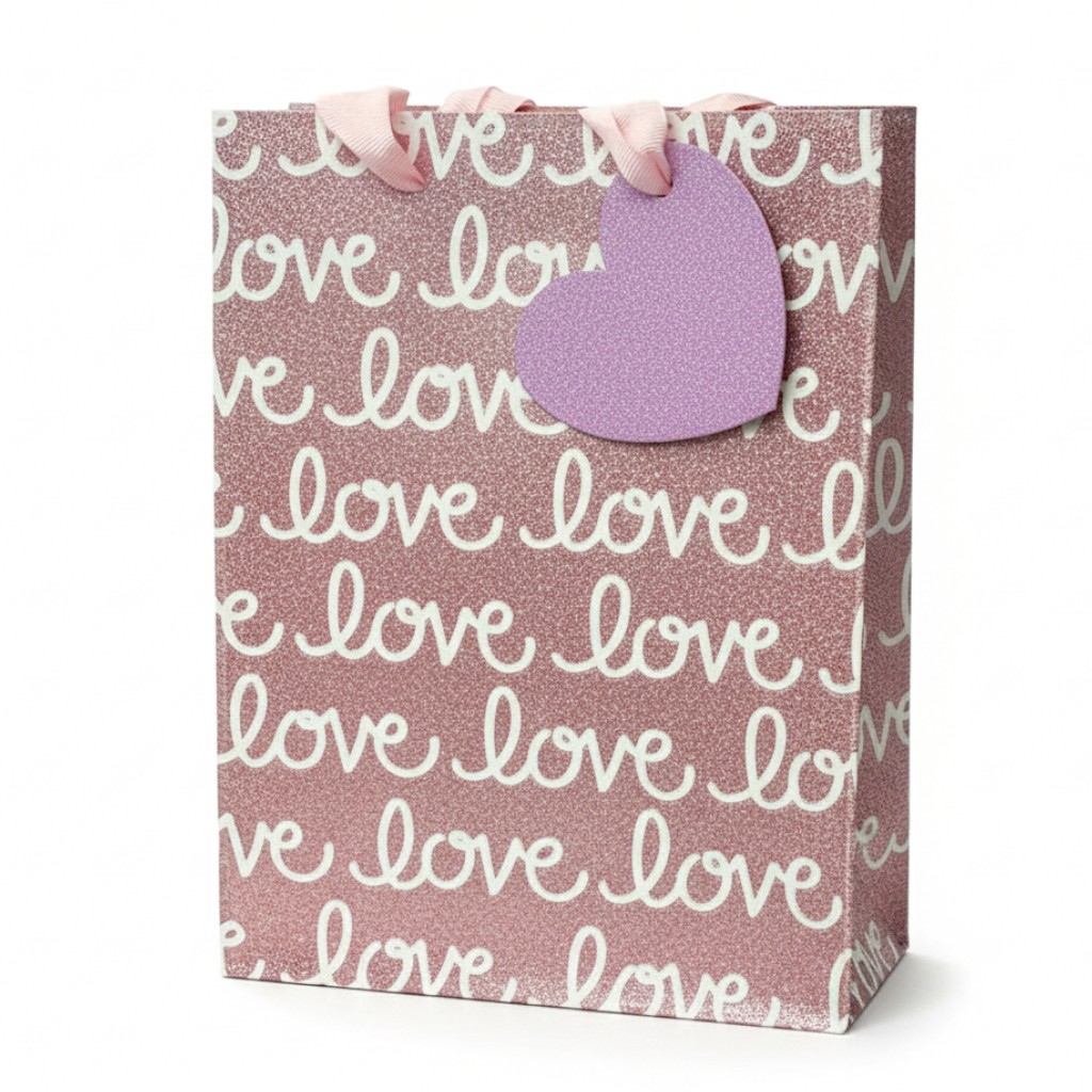 FUNDA DE REGALO LOVE ROSE 32X26CM