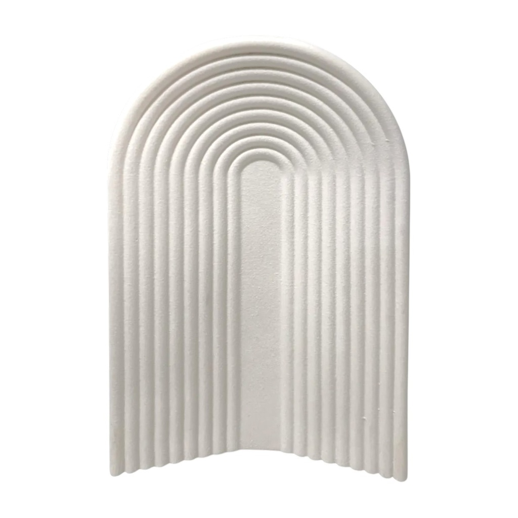 FLORERO DE CERAMICA BLANCO 16.5X8X25.5CM