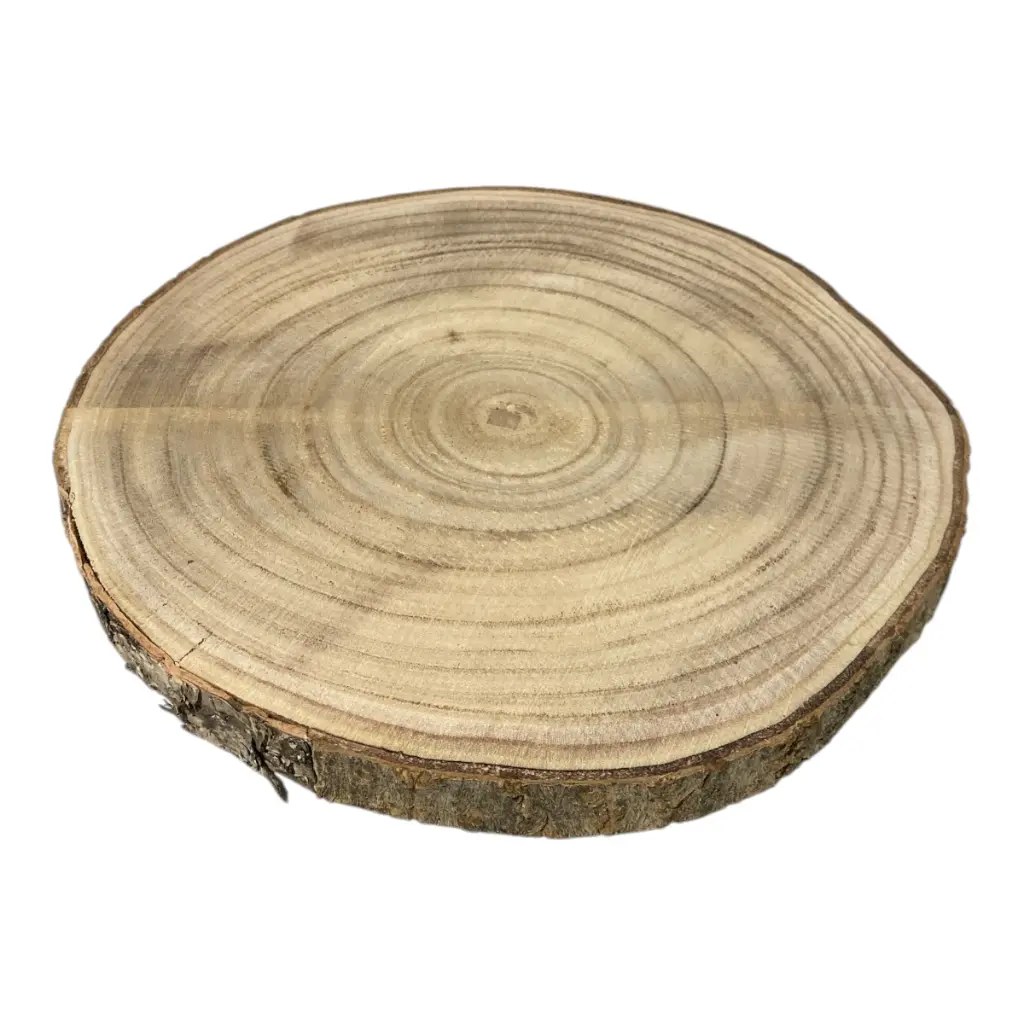 BANDEJA O BASE DE MADERA TRONCO 29X29X2CM