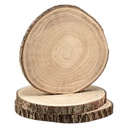 BANDEJA O BASE DE MADERA TRONCO 29X29X2CM