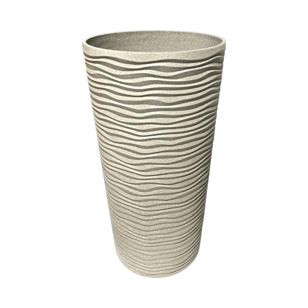 MACETA PVC GRIS MARMOLEADA 22X42CM