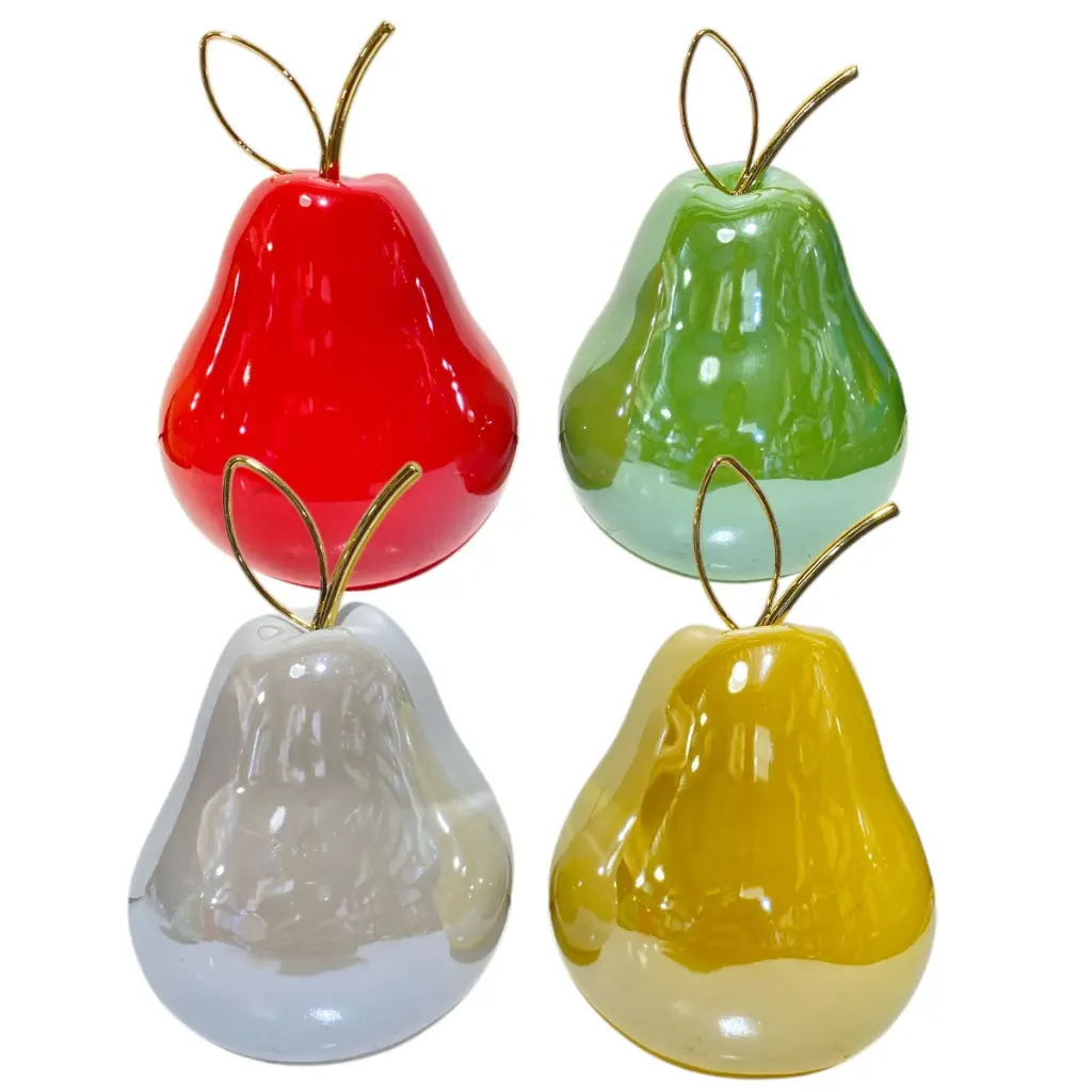 PERA DE PORCELANA COLORES SURTIDOS 10X10X16