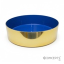 BANDEJA METALICA DORADA CONCEPTS 27x7CM