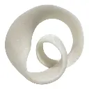 FIGURA DECOR POLIRESINA BLANCA 21X13X17CM