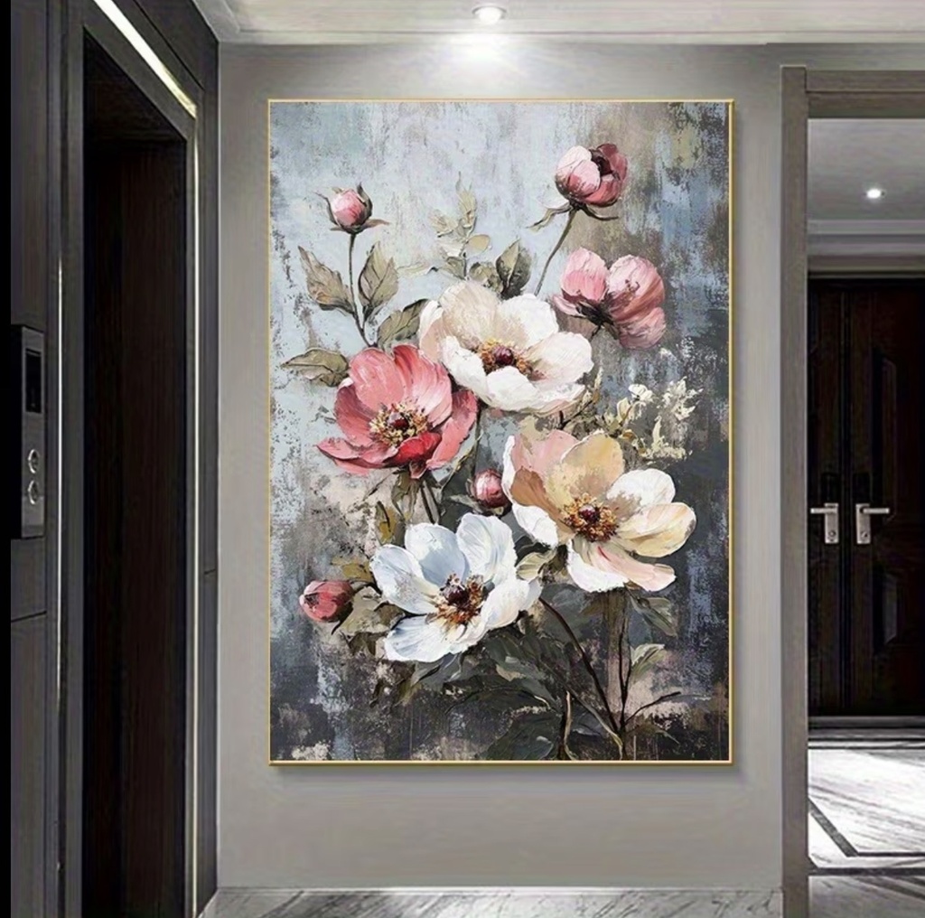 CUADRO FLORAL 80X120CM 