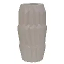 FLORERO DE CERAMICA TONO ARENA REF:HM0893 12X25CM