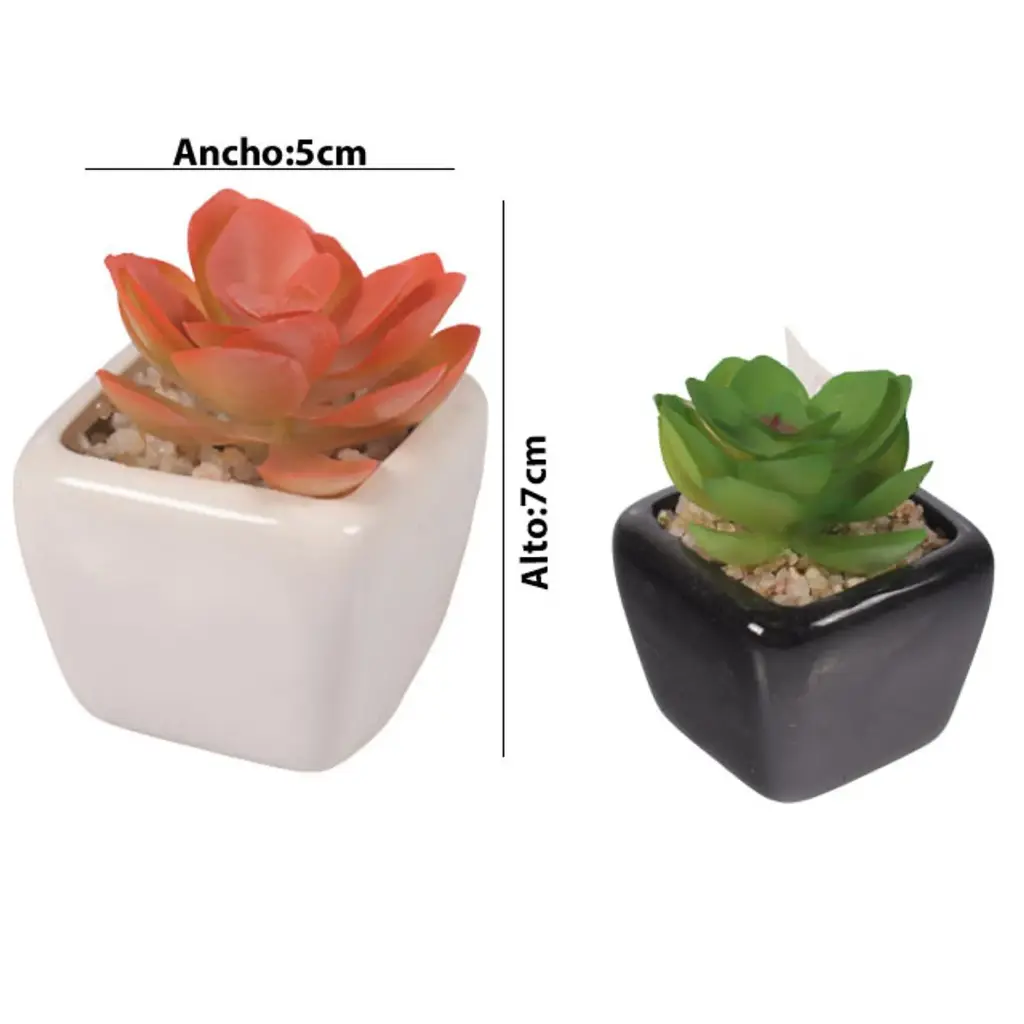 SUCULENTA ARTF. EN MACETA REF:ES22714 5X7CM