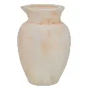 FLORERO DE CERAMICA BEIGE REF:HM0890 14X18CM 