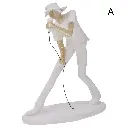 CANTANTE POLIRESINA 2 COLORES REF:HM0946 17X8X22CM