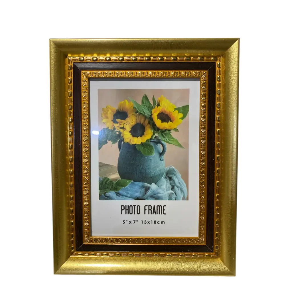 PORTA RETRATO DORADO REF:HM1048 5"X7" 13X18CM 