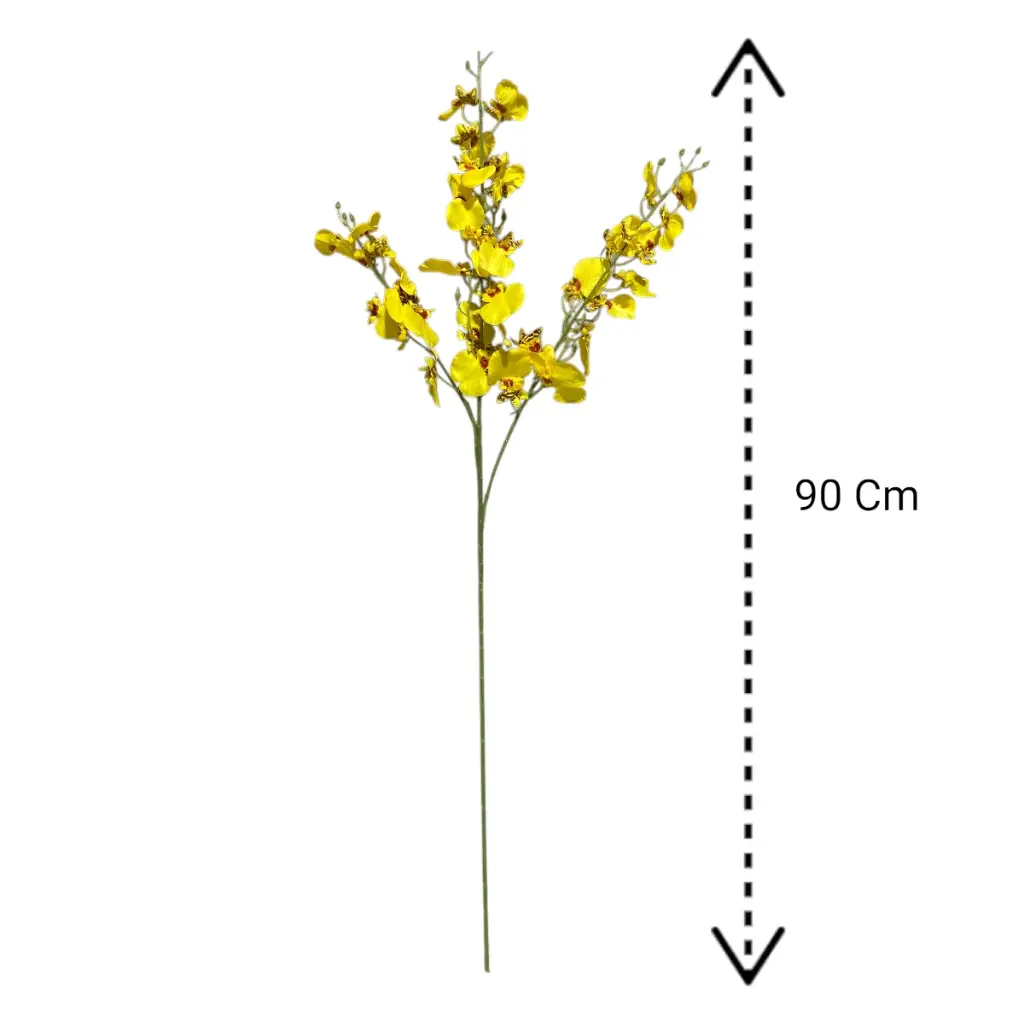 ORQUIDEA ARTF. AMARILLA 90CM   
