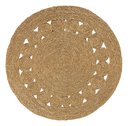 ALFOMBRA TEJIDA YUTE RUSTICA DIAMETRO 150CM