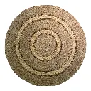ALFOMBRA TEJIDA YUTE RUSTICA DIAMETRO 120CM  
