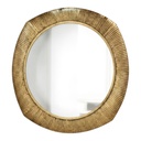 ESPEJO METALICO DORADO 96X96CM