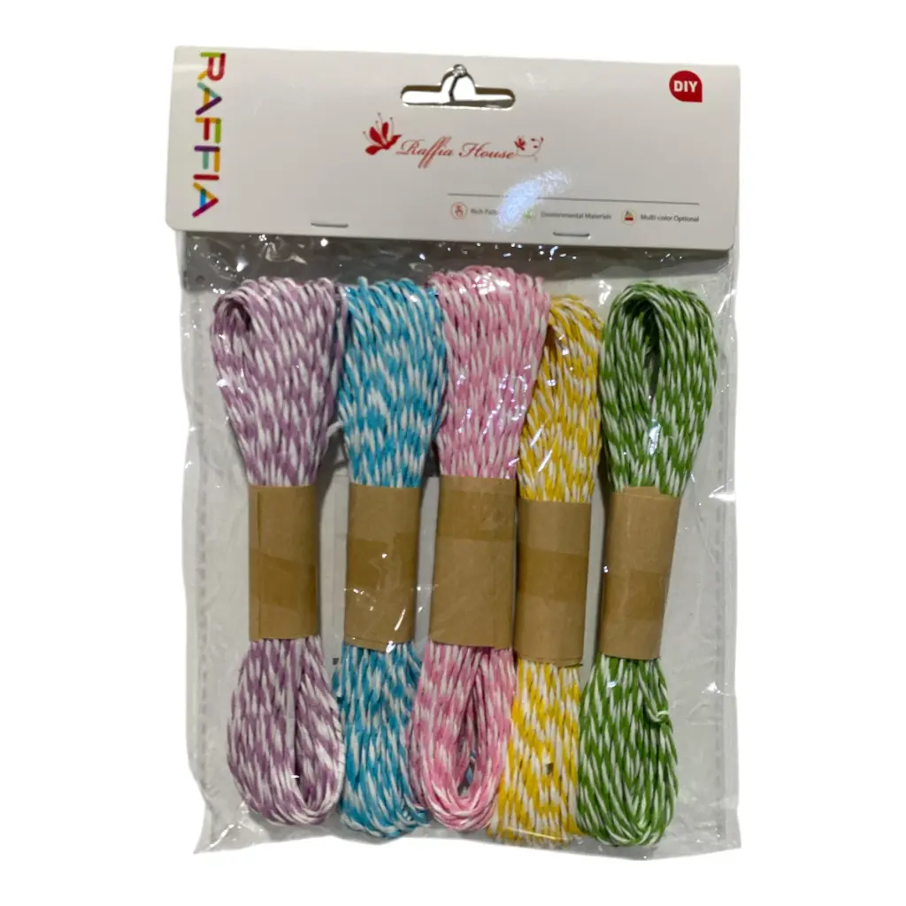 CORDON TRENZADO MULTICOLOR SETX5X10METROS