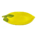 PLATO FORMA DE LIMON DE CERAMICA 15.5X11X2CM