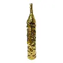 JARRON DE CERAMICA MOTTA DORADO Ø9X50CM