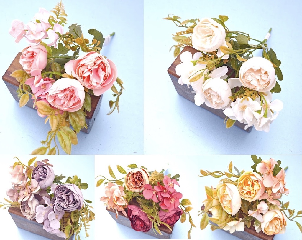 CAMELIAS CON HORTENSIAS 35CM