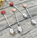 SET DE 3 CUCHARAS ACERO CORAZON 15CM 2 TONOS