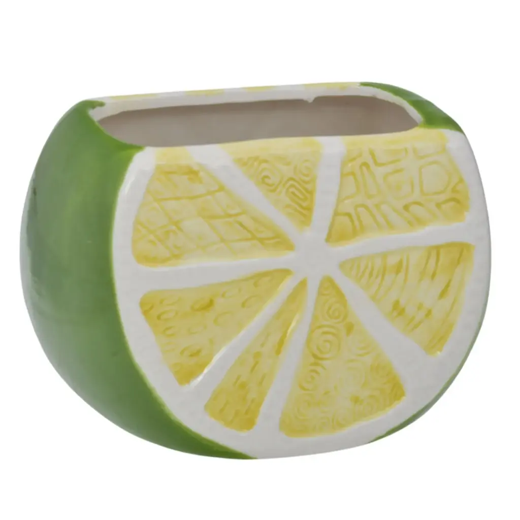 SERVILLETERO DE LIMON PORCELANA REF:NH21A2308G 12X8X8CM