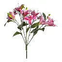 RAMO ARTF. DE LIRIOS ROSADO 55CM 