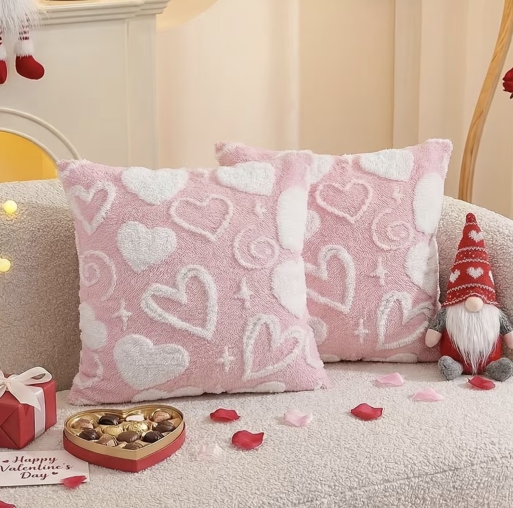 FORRO DE COJIN CORAZON 45X45CM