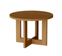 MESA DE CENTRO DE TRUPAN LUXO NATURE (60X43CM) JB8001 REF:27815 