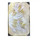 CUADRO TEX. ALAS MARCO FILO DORADO 70X110CM  