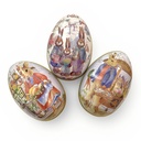 HUEVO DE PASCUA METALICO 8.5X12CM UNIDAD