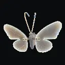 MARIPOSA C/LUZ LED Y MOVIMIENTO 44X25CM 12V CON BASE AJUSTABLE 