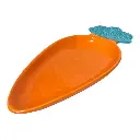 BANDEJA ZANAHORIA PORCELANA 11X25X2.5CM