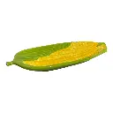 BANDEJA MAZORCA MAIZ DE PORCELANA 10.5X25X3CM 