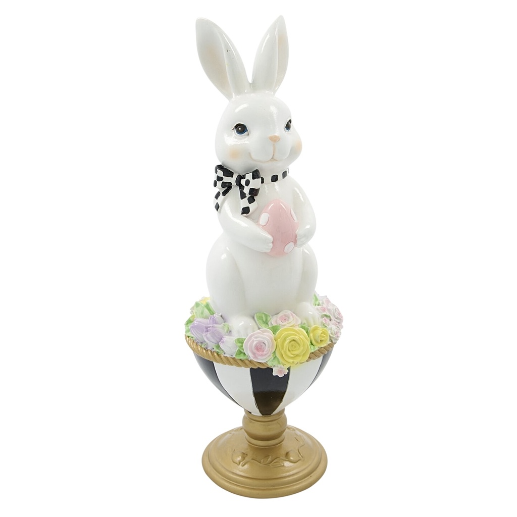 CONEJO EN COPA DE ROSAS 14X40CM