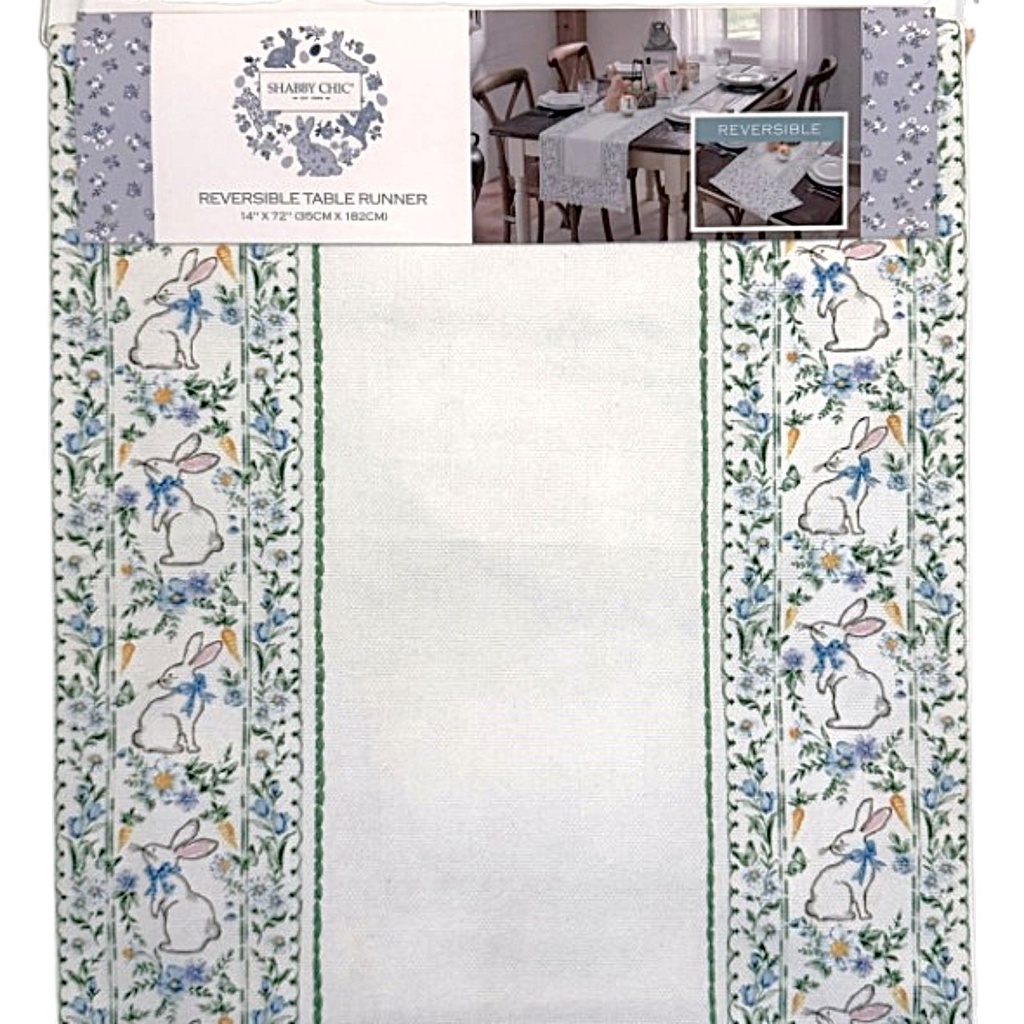 CAMINO DE MESA PASCUA REVERSIBLE 35X182CM