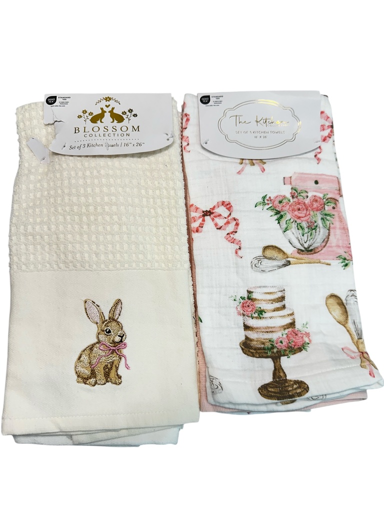 TOALLA DE COCINA PASCUA X 3 (40X65CM)