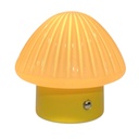 LAMPARA DE MESA CERAMICA/VIDRIO TACTIL HONGO AMARILLO REF:EF2504004-YW 12X11.5CM