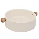 BANDEJA CERAMICA/MADERA REF:ES26296 20X16X6CM