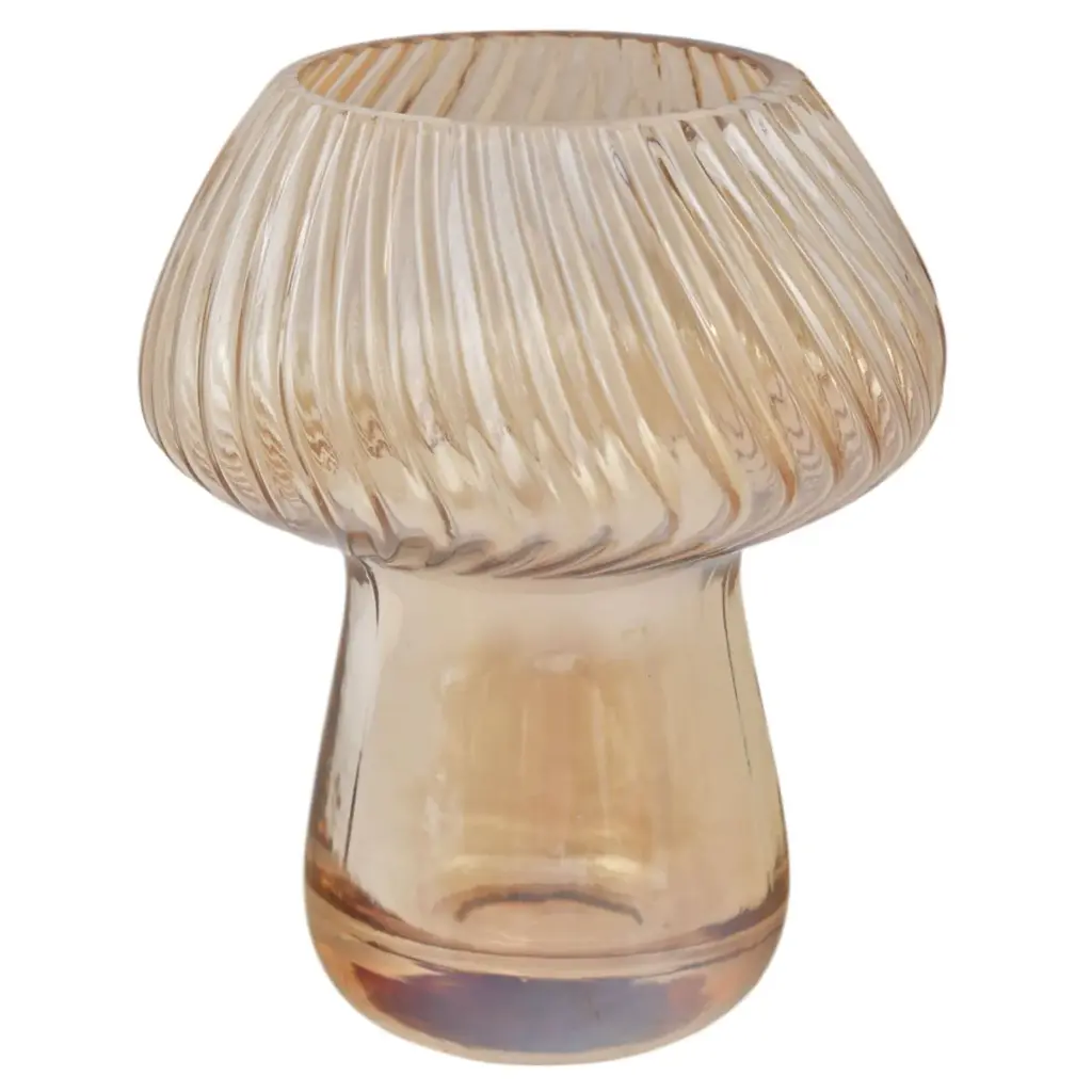 CANDELABRO DE VIDRIO HONGO REF:2225-1215DY 16X8CM