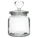 REPOSTERO VIDRIO BOROSILICATO C/TAPA CORAZON REF:JX650 650ML