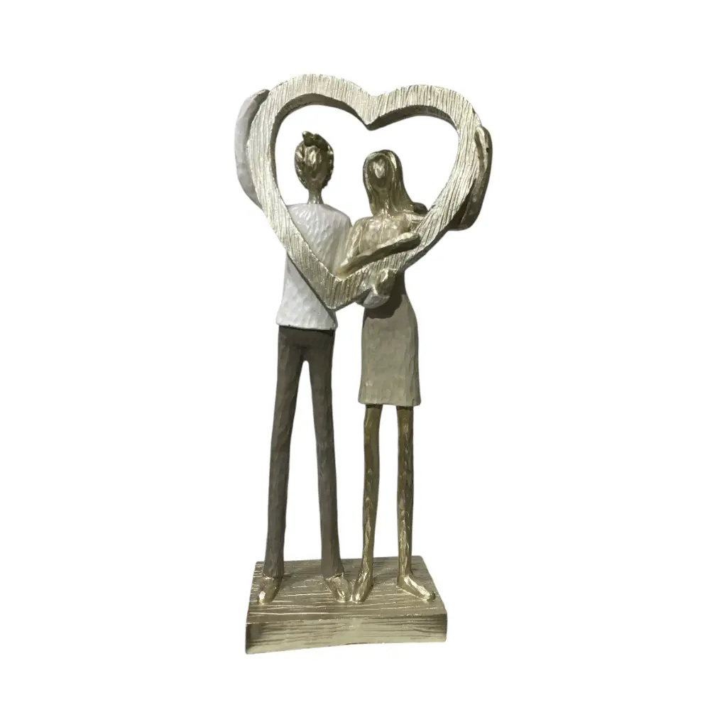 FIGURA DECOR. AMOR ETERNO POLIRESINA  REF:ES28714 13X6.5X29CM