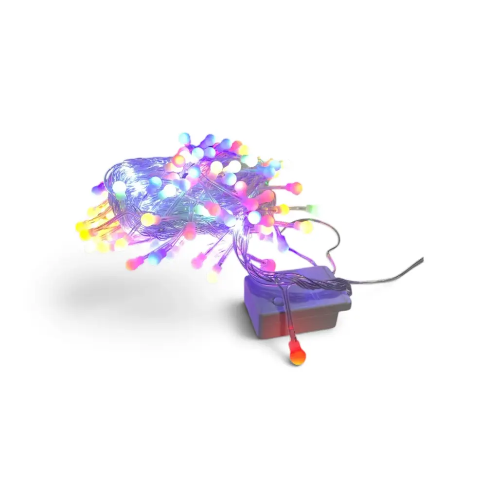 LUZ BOLITA MULTICOLOR NEON 140L - 6MTS