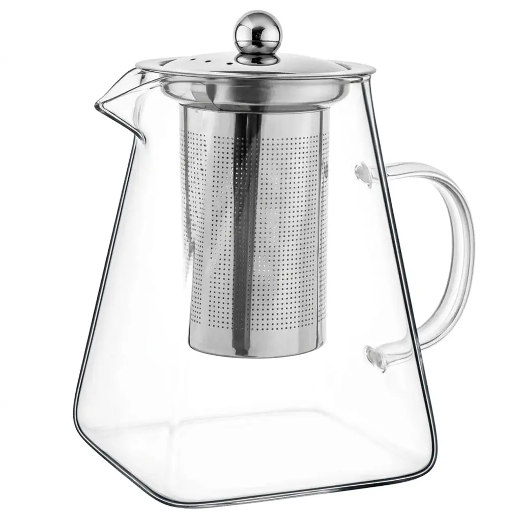TETERA DE VIDRIO BOROSILICATO DOBLE FONDO C/INFUSOR REF:YF950 950ML