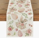 CAMINO DE MESA HUEVOS ROSE 33X125CM