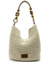 CARTERA DE PLAYA TEJIDA BEIGE