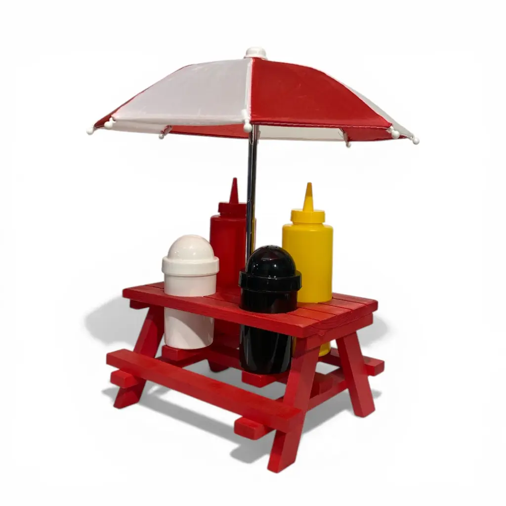 SET DE ENVASES P/MAYONESA Y CONDIMENTOS REF:BBQ23-7301C 19X17X31CM