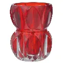 FLORERO DE VIDRIO ROJO REF:ES27862 14X18CM