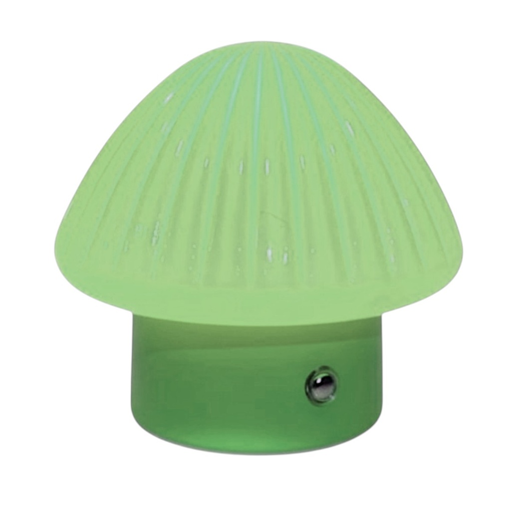 LAMPARA DE MESA CERAMICA/VIDRIO TACTIL HONGO VERDE REF:EF2504004-GN 12X11.5CM 