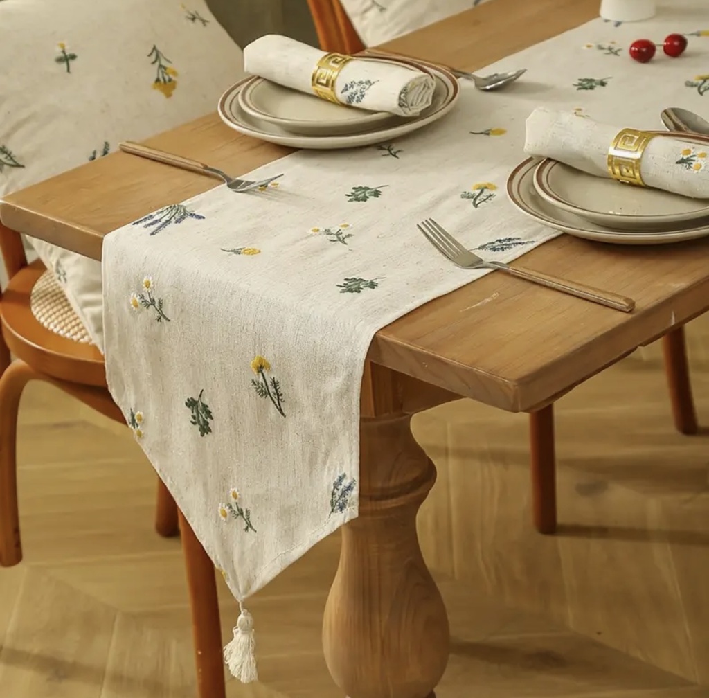 CAMINO DE MESA DE LINO 28X180CM