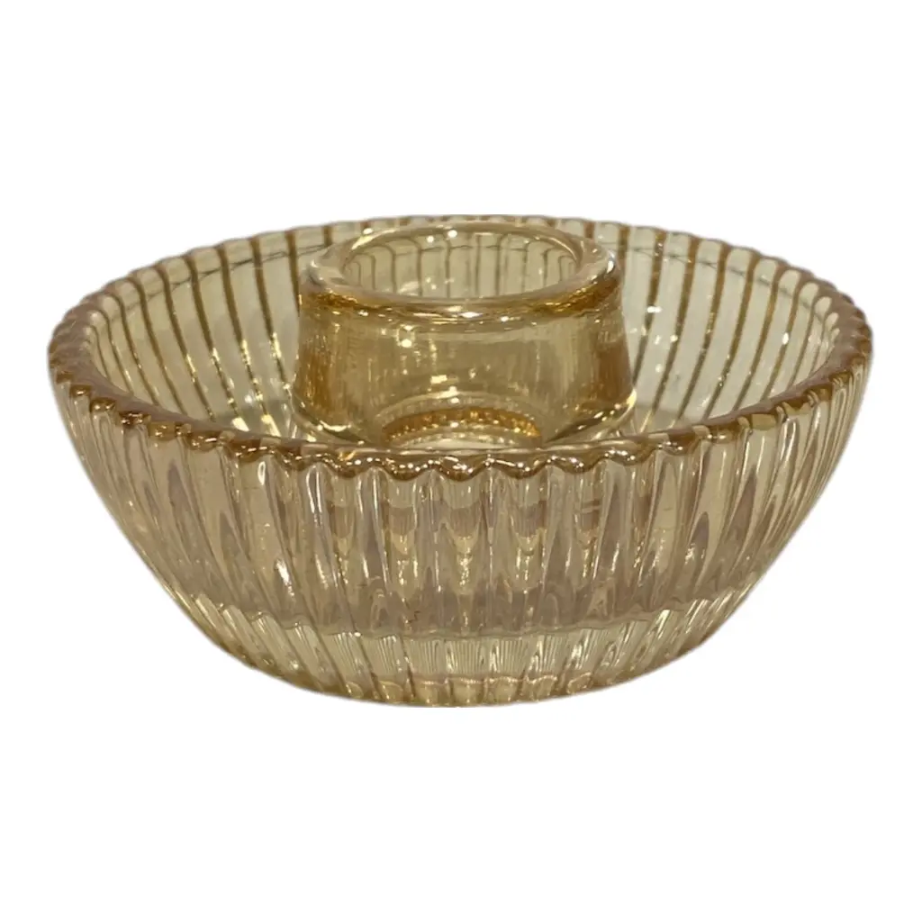 CANDELABRO VIDRIO AMBAR REF:HM1177 (8.5X4CM)